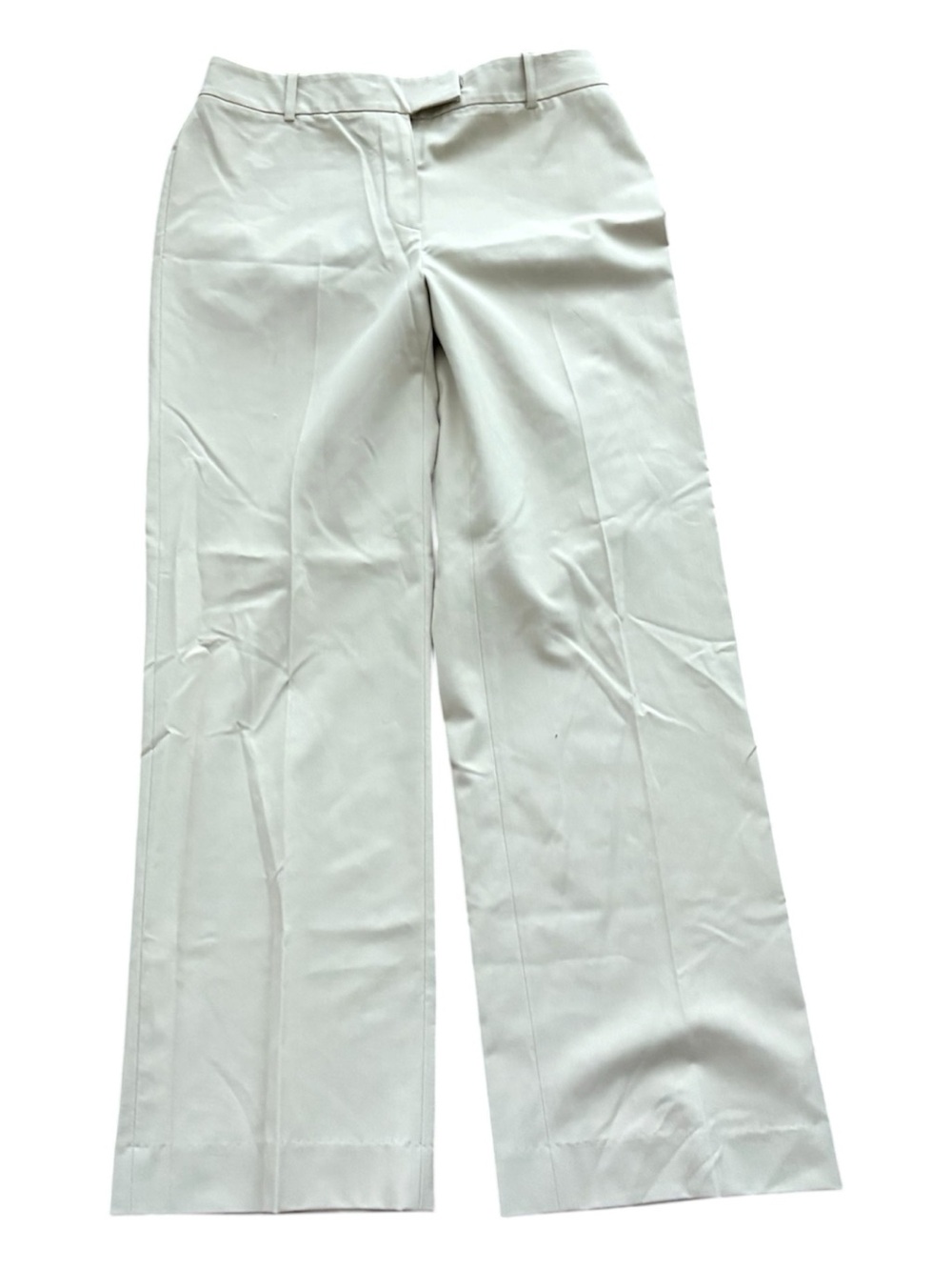 Classic Wide-Leg Women's Pants in Light Beige